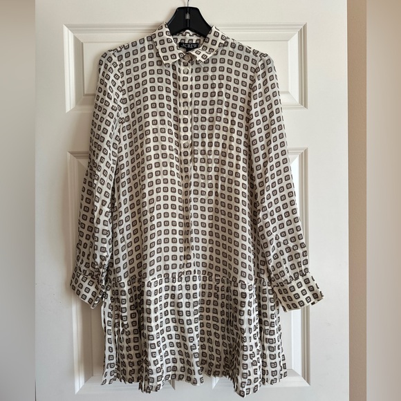 New Amelia shirt-dress in foulard print - Picture 7 of 14
